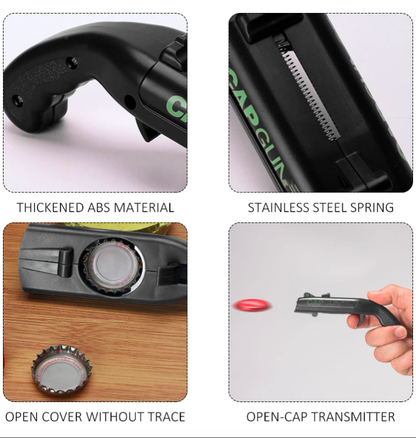 Cap Gun Beer Bottle Opener Portable